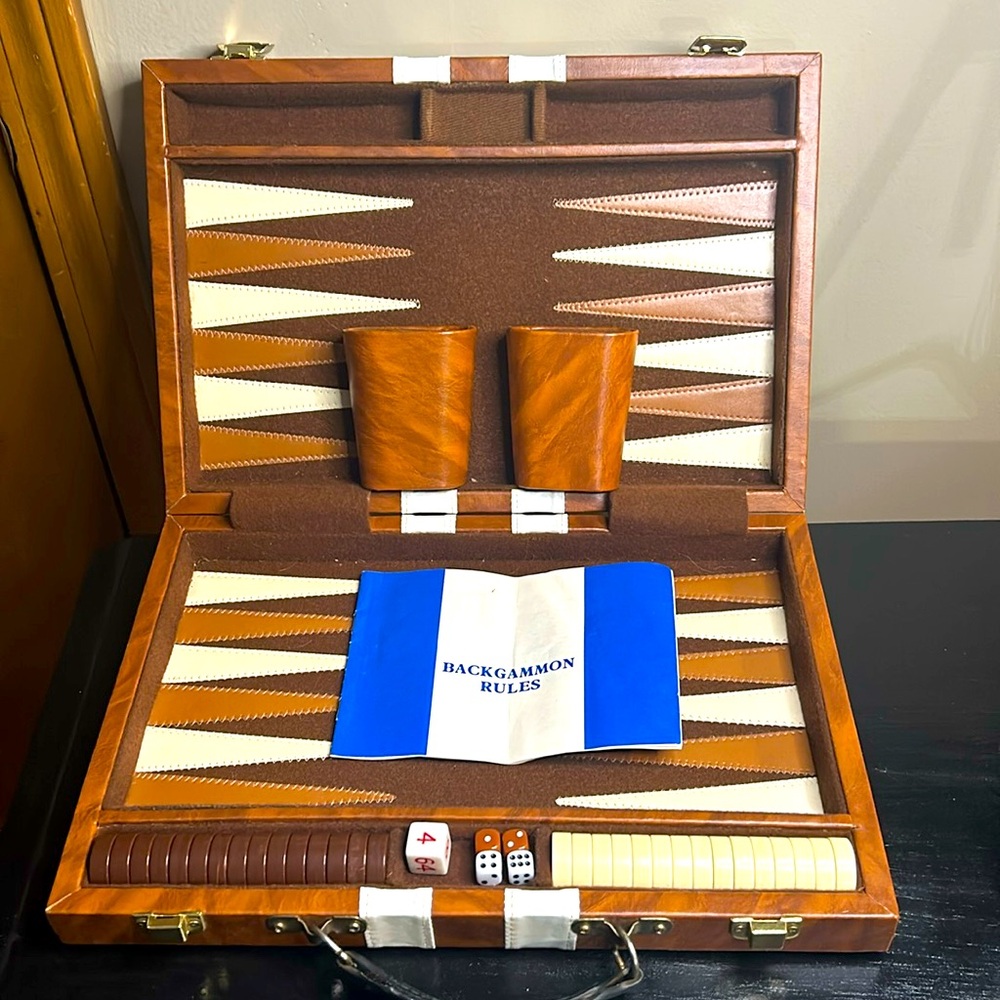 VTG Backgammon Game Set Case